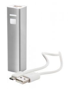 Мини "Thazer" USB power bank silver