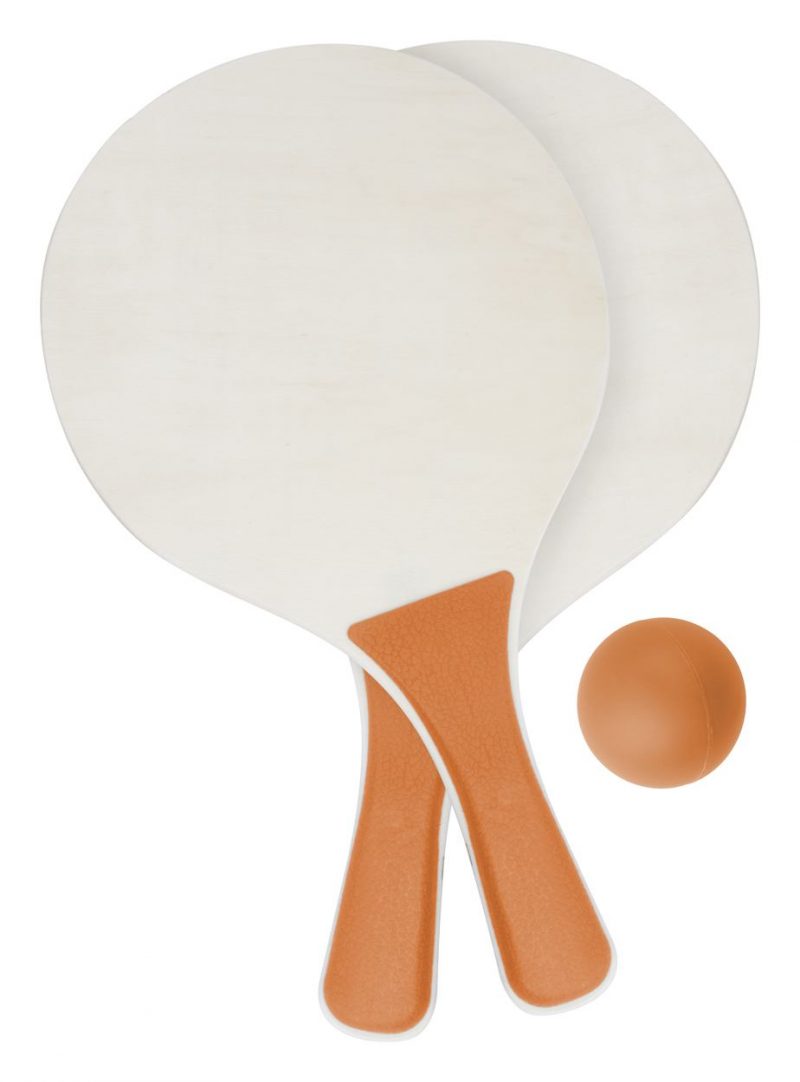 Плажен пепелник Cleansand Tarik-beach-tennis-white-orange