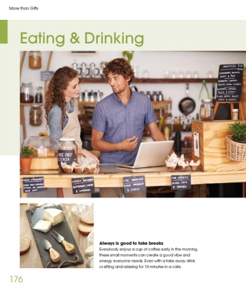 More Than Gifts Eating and Drinking,  More than Brands    