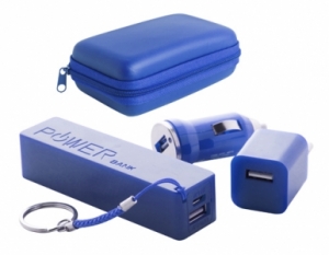  usb Rebex" USB charger and power bank set-blue