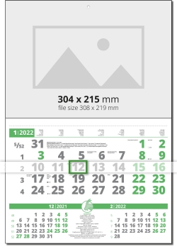Работен календар Универсал Мини Зелено