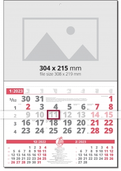 Работен календар Универсал Мини Червен