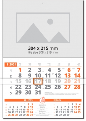Работен календар Универсал Мини Оранж