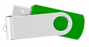 Зелено Usb flash памет style swivel 403 4Х - зелено