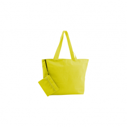 Плажнa чантa от полиестер с козметична чантичка AP731424-02 жълта