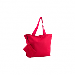 Плажнa чантa от полиестер с козметична чантичка AP731424-05 червена