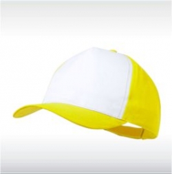 Жълта/бяло бейзболна шапка