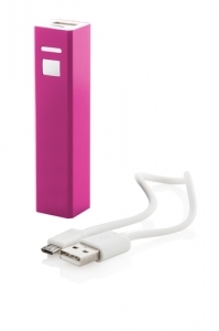 Mini "Thazer" USB power bank violet