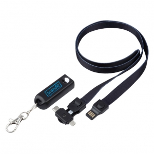 Doffer usb type-c 3-в-1 Кабел за зареждане с ключодържател